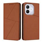 For Honor 400 Lite Strong Magnetic Frosted Flip Leather Phone Case(Coffee Color)