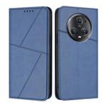 For Honor Magic5 Pro Strong Magnetic Frosted Flip Leather Phone Case(Royal Blue)