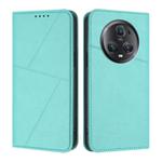 For Honor Magic5 Pro Strong Magnetic Frosted Flip Leather Phone Case(Light Blue)