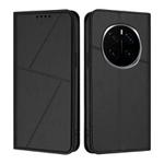 For Honor Magic7 Strong Magnetic Frosted Flip Leather Phone Case(Black)