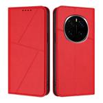 For Honor Magic7 Pro Strong Magnetic Frosted Flip Leather Phone Case(Red)