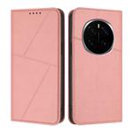 For Honor Magic7 Pro Strong Magnetic Frosted Flip Leather Phone Case(Pink)