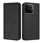 For Honor Play 60 Plus / 200 Smart Strong Magnetic Frosted Flip Leather Phone Case(Black)