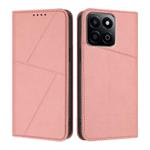 For Honor Play 60 Plus / 200 Smart Strong Magnetic Frosted Flip Leather Phone Case(Pink)