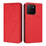 For Honor X5b / X5b Plus Strong Magnetic Frosted Flip Leather Phone Case(Red)