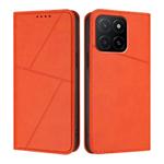 For Honor X5b / X5b Plus Strong Magnetic Frosted Flip Leather Phone Case(Orange)