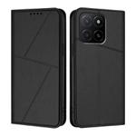 For Honor X5b / X5b Plus Strong Magnetic Frosted Flip Leather Phone Case(Black)
