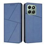 For Honor X6a / X6b Strong Magnetic Frosted Flip Leather Phone Case(Royal Blue)