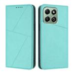 For Honor X6a / X6b Strong Magnetic Frosted Flip Leather Phone Case(Light Blue)
