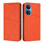 For Honor X7 / Play 30 Plus Strong Magnetic Frosted Flip Leather Phone Case(Orange)