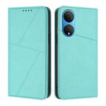 For Honor X7 / Play 30 Plus Strong Magnetic Frosted Flip Leather Phone Case(Light Blue)