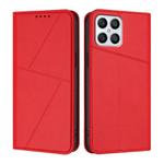 For Honor X8 4G / X30i / Play6T Pro Strong Magnetic Frosted Flip Leather Phone Case(Red)