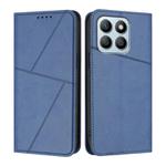 For Honor X8b / X8c Strong Magnetic Frosted Flip Leather Phone Case(Royal Blue)