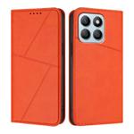 For Honor X8b / X8c Strong Magnetic Frosted Flip Leather Phone Case(Orange)