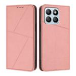 For Honor X8b / X8c Strong Magnetic Frosted Flip Leather Phone Case(Pink)