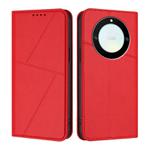 For Honor X40 / X9a / Magic5 Lite Strong Magnetic Frosted Flip Leather Phone Case(Red)