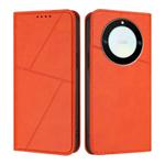 For Honor X40 / X9a / Magic5 Lite Strong Magnetic Frosted Flip Leather Phone Case(Orange)