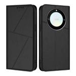 For Honor X40 / X9a / Magic5 Lite Strong Magnetic Frosted Flip Leather Phone Case(Black)
