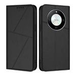 For Honor X50 / X9b / Magic6 Lite Strong Magnetic Frosted Flip Leather Phone Case(Black)