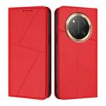 For Honor X60 Pro / Magic7 Lite / X9c Global Strong Magnetic Frosted Flip Leather Phone Case(Red)