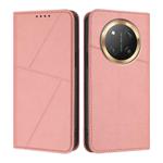 For Honor X60 Pro / Magic7 Lite / X9c Global Strong Magnetic Frosted Flip Leather Phone Case(Pink)