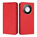 For Honor X60 / X9c Smart Global Strong Magnetic Frosted Flip Leather Phone Case(Red)