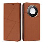 For Honor X60 / X9c Smart Global Strong Magnetic Frosted Flip Leather Phone Case(Coffee Color)
