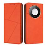 For Honor X60 / X9c Smart Global Strong Magnetic Frosted Flip Leather Phone Case(Orange)