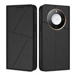 For Honor X60 / X9c Smart Global Strong Magnetic Frosted Flip Leather Phone Case(Black)