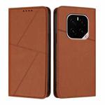 For Honor GT Pro Strong Magnetic Frosted Flip Leather Phone Case(Coffee Color)