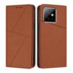 For Honor X60 GT Strong Magnetic Frosted Flip Leather Phone Case(Coffee Color)
