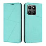 For Honor 400 Smart / X7d 4G / Play 10T 5G Strong Magnetic Frosted Flip Leather Phone Case(Light Blue)