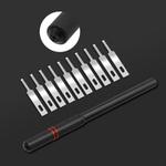 Ergonomic Non-slip Carving Glue Remover Knife Set, Model:NO.9