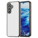 For Samsung Galaxy A36 5G PC Hybrid TPU Airbag Shockproof Phone Case(Transparent Black)