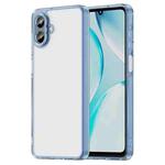 For Samsung Galaxy A07 4G PC Hybrid TPU Airbag Shockproof Phone Case(Transparent Blue)