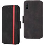 For Xiaomi Redmi 9A Retro Frosted Oil Side Horizontal Flip PU Leather Case with Holder & Card Slots(Black)