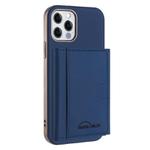 For iPhone 11 Solid Color Horizontal Magnetic Card Bag RFID MagSafe Phone Case(Dark Blue)
