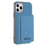 For iPhone 11 Solid Color Horizontal Magnetic Card Bag RFID MagSafe Phone Case(Baby Blue)