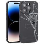 For iPhone 14 Pro Graffiti Spider TPU Phone Case(Black Grey Spider)
