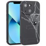 For iPhone 13 Graffiti Spider TPU Phone Case(Black Grey Spider)