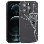 For iPhone 12 Pro Max Graffiti Spider TPU Phone Case(Black Grey Spider)