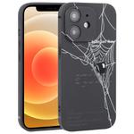 For iPhone 12 mini Graffiti Spider TPU Phone Case(Black Grey Spider)