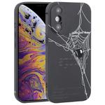 For iPhone XS Max Graffiti Spider TPU Phone Case(Black Grey Spider)