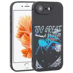 For iPhone 6 / 6s Graffiti Spider TPU Phone Case(Black Dark Blue Spider)