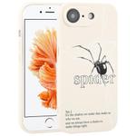 For iPhone 6 Plus / 6s Plus Graffiti Spider TPU Phone Case(Beige Black Spider)