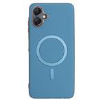 For Samsung Galaxy A06 Solid Color Plating MagSafe Full Coverage Phone Case(Baby Blue)
