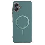 For Samsung Galaxy A06 Solid Color Plating MagSafe Full Coverage Phone Case(Green)