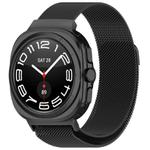 For Samsung Galaxy Watch Ultra 47mm xDfind Milan Magnetic Stainless Steel Watch Band(Black)