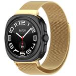 For Samsung Galaxy Watch Ultra 47mm xDfind Milan Magnetic Stainless Steel Watch Band(Gold)