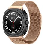 For Samsung Galaxy Watch Ultra 47mm xDfind Milan Magnetic Stainless Steel Watch Band(Rose Gold)